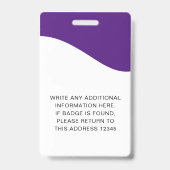 Identiteitskaart badges met lanyards voor bedrijfs (Achterkant)