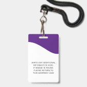 Identiteitskaart badges met lanyards voor bedrijfs (Achterkant met lanyard)