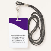 Identiteitskaart badges met lanyards voor bedrijfs (Achterkant met draagriem)