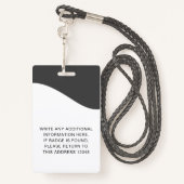 Identiteitskaart badges met lanyards voor bedrijfs (Achterkant met draagriem)