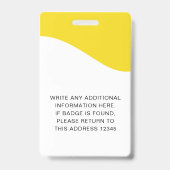 Identiteitskaart badges met lanyards voor bedrijfs (Achterkant)