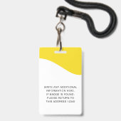 Identiteitskaart badges met lanyards voor bedrijfs (Achterkant met lanyard)