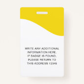 Identiteitskaart badges met lanyards voor bedrijfs (Achterkant)