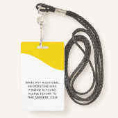 Identiteitskaart badges met lanyards voor bedrijfs (Achterkant met draagriem)