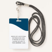 Identiteitskaart badges met lanyards voor bedrijfs (Achterkant met draagriem)