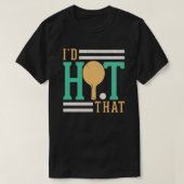 Identiteitskaart die de Tennis van de Lijst pingel T-shirt (Design voorkant)