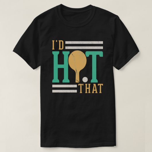 Identiteitskaart die de Tennis van de Lijst pingel T-shirt (Design voorkant)