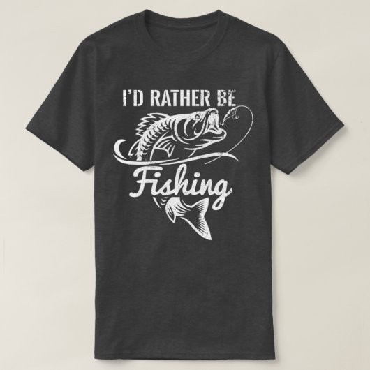 Identiteitskaart eerder worden Gevist Funny Fisher T-shirt (Design voorkant)