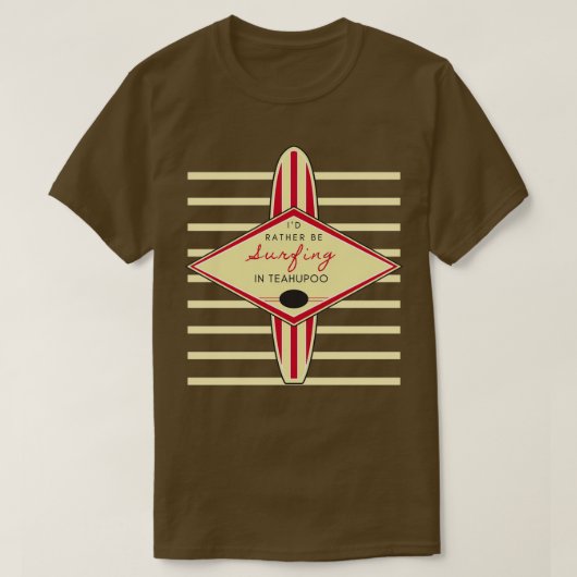 Identiteitskaart in de Druk van de Retro van Teahu T-shirt (Design voorkant)