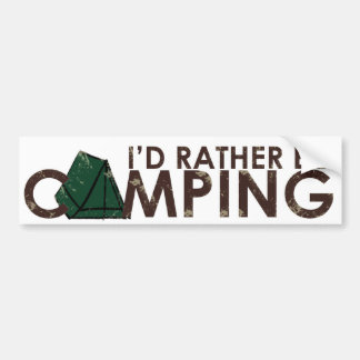 Identiteitskaart in plaats van Camping exemplaar Bumpersticker