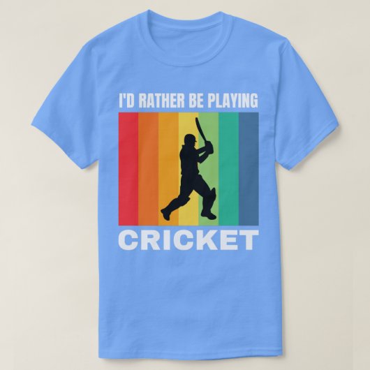 Identiteitskaart in plaats van cricket af te spele t-shirt (Design voorkant)