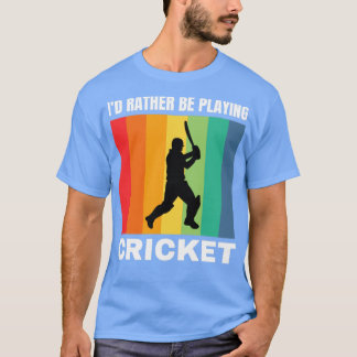 Identiteitskaart in plaats van cricket af te spele t-shirt