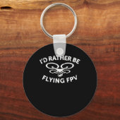 Identiteitskaart in plaats van vliegende FPV-drone Sleutelhanger (Voorkant)