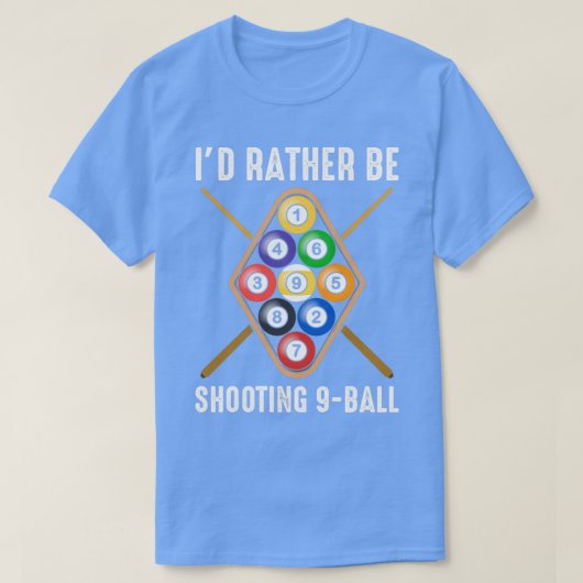 Identiteitskaart schiet eerder 9Ball Billiard Gear T-shirt (Design voorkant)