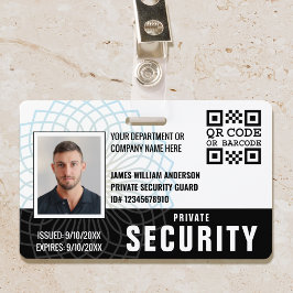 Identiteitskaart van de douane Privé-beveiliger ID Badge