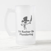 Identiteitskaart van de piraat plundert eerder matglas bierpul (Links)