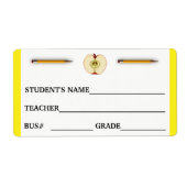 Identiteitskaart van de Student van de douane en d Etiket (Voorkant)