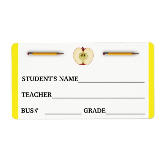 Identiteitskaart van de Student van de douane en d Etiket (Voorkant)