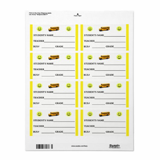 Identiteitskaart van de Student van de douane en d Etiket (Full Sheet)