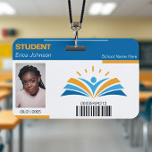 Identiteitskaart van de Universiteit van Blauwe & Badge