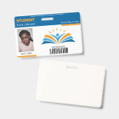 Identiteitskaart van de Universiteit van Blauwe & Badge (Front & Back)