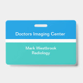 Identiteitskaart van de werknemer van het Laborato Badge (Achterkant)