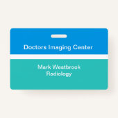 Identiteitskaart van de werknemer van het Laborato Badge (Voorkant)