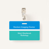 Identiteitskaart van de werknemer van het Laborato Badge (Achterkant met clip)