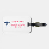 Identiteitskaart van het Dienstdier - Toegang vere Bagagelabel (Achterkant horizontaal)