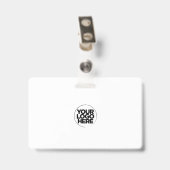 Identiteitskaart van het Personeel van de Foto van Badge (Achterkant met clip)