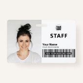 Identiteitskaart van het Personeel van de Foto van Badge (Voorkant)