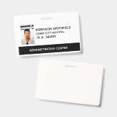 Identiteitskaart voor administratief medisch ident badge (Voor- en achterkant)