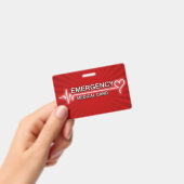 Identiteitskaart voor medische noodgevallen badge (Handheld)