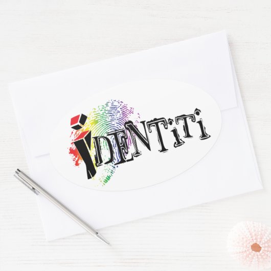 Identiti Ovale Sticker (Envelop)