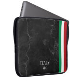 Identity Tech Custom Black Marble Laptop Sleeve (Voorkant Rechts)