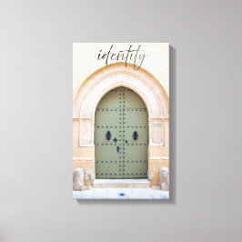 Identity Through the Moroccan door Canvas Afdruk
