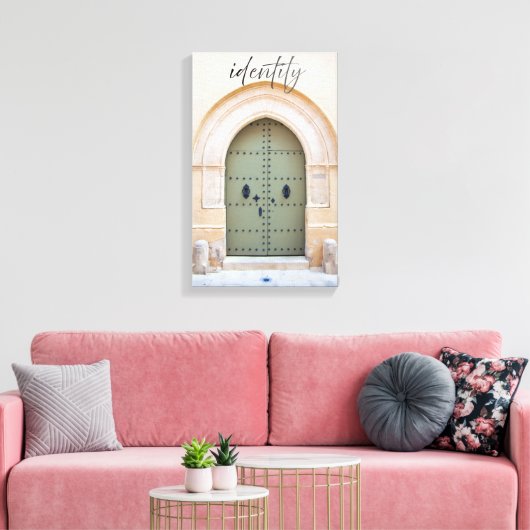 Identity Through the Moroccan door Canvas Afdruk (Insitu (Woonkamer))