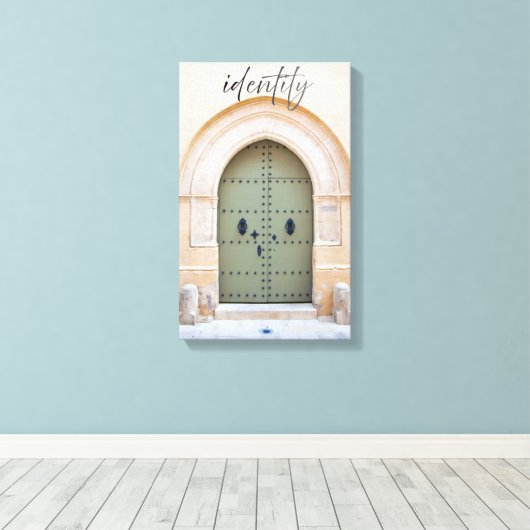 Identity Through the Moroccan door Canvas Afdruk (Insitu (Houten vloer))