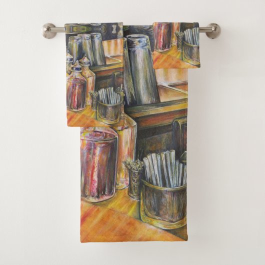 ideografie van Golden Light Bad Handdoek (Insitu)