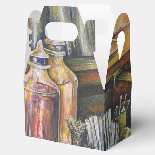 Ideografie van Golden Light Bedankdoosjes (Geopend)