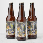 Ideografie van Golden Light Bier Etiket (Flessen)