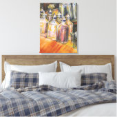 Ideografie van Golden Light Canvas Afdruk (Insitu (Slaapkamer))