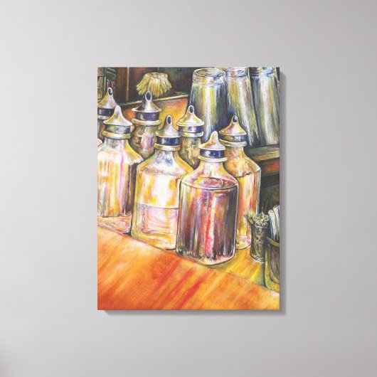 Ideografie van Golden Light Canvas Afdruk (Voorkant)