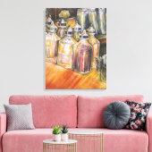 Ideografie van Golden Light Canvas Afdruk (Insitu (Woonkamer))