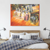 Ideografie van Golden Light Canvas Afdruk (Insitu (Slaapkamer))