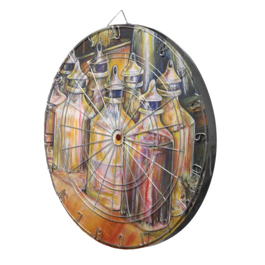 Ideografie van Golden Light Dartbord (Voorkant Rechts)