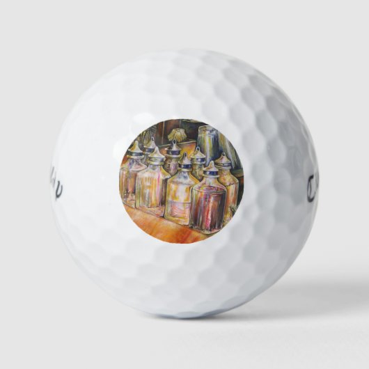 Ideografie van Golden Light Golfballen (Voorkant)