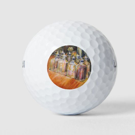 Ideografie van Golden Light Golfballen (Voorkant)