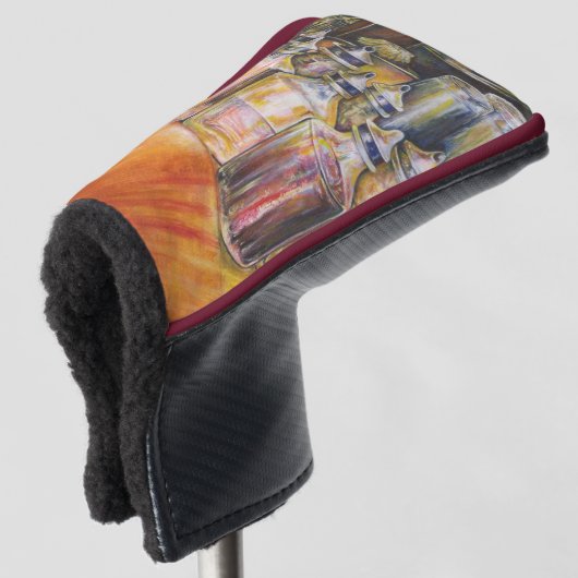 Ideografie van Golden Light Golfheadcover (3/4 voorkant)