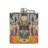 Ideografie van Golden Light Heupfles (Achterkant)